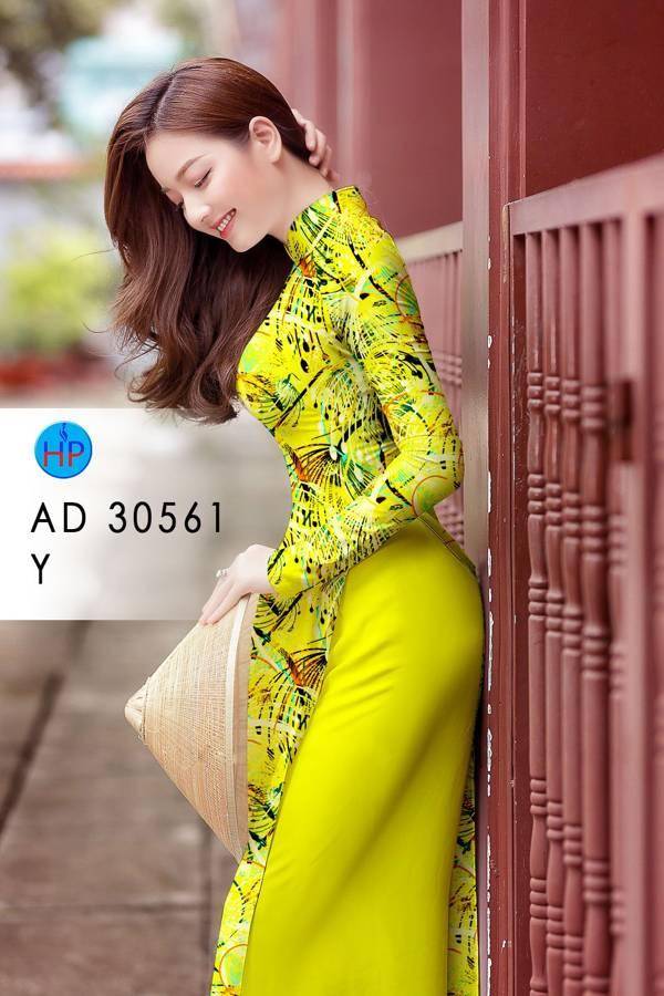 Vải Áo Dài Hoa Văn AD 30561 8